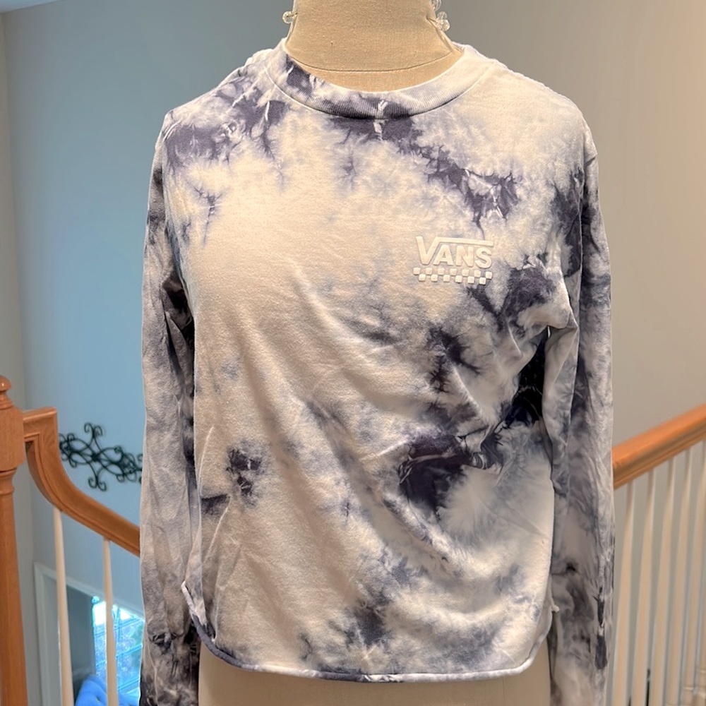 Vans tie dyed long sleeved tee
